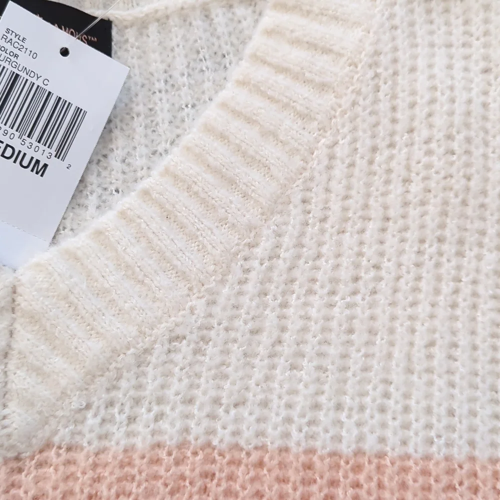 NWT Women's Medium Striped Academia Style Sweater from Almost Famous - Picture 7 of 12